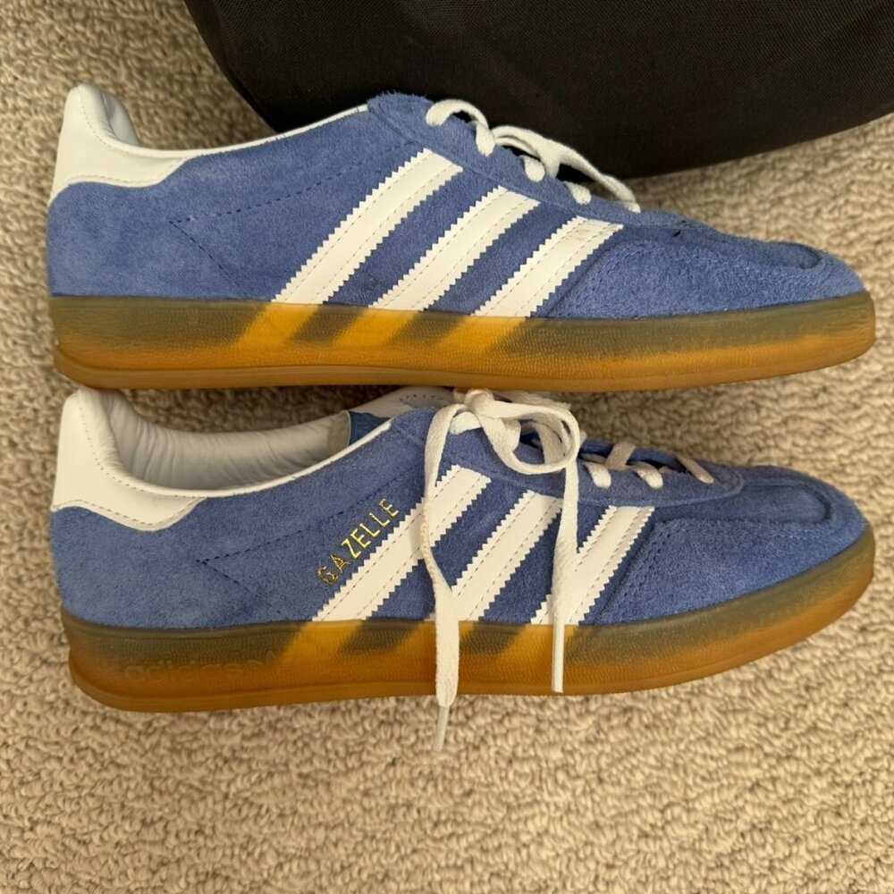 adidas Gazelle Indoor Blue Fusion Gum W - size 7